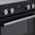 SIA DO101 60cm Black Built Under Double Electric Fan Oven With Digital Timer