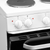 SIA 50cm Freestanding Electric Twin Cavity Cooker, Solid Plate Hob In White