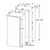 Integrated Fridge Freezer, In-column, 122cm Tall x 54cm Wide 180L- SIA RFI122