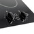 SIA CERH30BL 30cm 2 Burner Domino Ceramic Electric Hob In Black, Knob Control