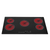 SIA CERH90BL 86cm Black 5 Zone Frameless Touch Control Electric Ceramic Hob