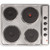 SIA PHP601SS 60cm Stainless Steel Solid Plate 4 Zone Electric Easy Clean Hob