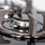 SIA GHG703BL 70cm Black 5 Burner Gas On Glass Hob With Cast Iron Pan Stands