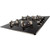 SIA GHG603BL 60cm Black 4 Burner Gas On Glass Hob With Cast Iron Pan Stands