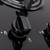 SIA GHG301BL 30cm Black 2 Burner Gas on Glass Domino Hob  & Cast Iron Stands