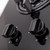 SIA GHG301BL 30cm Black 2 Burner Gas on Glass Domino Hob  & Cast Iron Stands