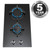 SIA GHG301BL 30cm Black 2 Burner Gas on Glass Domino Hob  & Cast Iron Stands