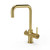 4-In-1 Hot Water Kitchen Tap With Tank & Filter, Brushed Brass - SIA HWT4BR