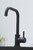 SIA KT6BLD Black U-Shaped Single Lever Contemporary Monobloc Kitchen Mixer Tap
