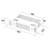 SIA PLH3 2kW White Slimline Electric Built-in Kitchen Plinth Heater
