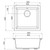 SIA EVOGR 1.0 Bowl Grey Composite Inset / Undermount Kitchen Sink And Waste Kit