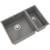 Inset / Undermount Composite Kitchen Sink In Grey, 1.5 Bowl - SIA UM15GR