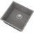 Inset / Undermount Composite Kitchen Sink In Grey 440 x 440 - SIA UM10GR
