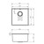 Inset / Undermount Composite Kitchen Sink In Grey 440 x 440 - SIA UM10GR