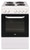 50cm Freestanding Electric Single Cavity Cooker, Solid Plate Hob In White
