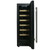 SIA WC30BL 300mm / 30cm Black Under Counter LED 19 Bottle Wine Cooler Chiller