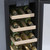 SIA WC30SS 300mm / 30cm Stainless Steel Under Counter LED 19 Bottle Wine Cooler