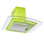 SIA CGH60GN 60cm Green Curved Glass Chimney Cooker Hood Kitchen Extractor Fan