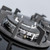 SIA 70cm 5 Burner Black Glass Gas Hob With Cast Iron Pan Stands And Wok Burner
