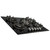 SIA 70cm 5 Burner Black Glass Gas Hob With Cast Iron Pan Stands And Wok Burner