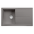 SIA 1.0 Bowl Grey Composite Reversible Compact Inset Kitchen Sink & Waste Kit