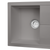 SIA 1.0 Bowl Grey Composite Reversible Compact Inset Kitchen Sink & Waste Kit