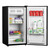 SIA 83L Black Freestanding Under Counter Fridge With Chiller SFR44BL