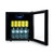 SIA Drinks Fridge, 58L Table Top Beer / Wine Cooler With Glass Door - DC6BL