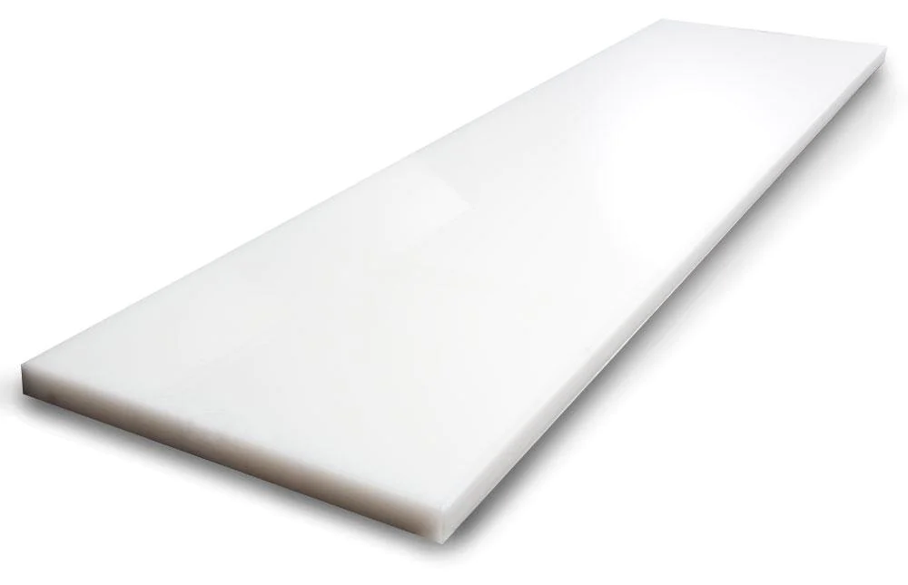 Commercial Plastic Cutting Board, NSF - 18 x 12 x 0.5 inch (White)