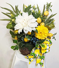 Lemon Table Floral Arrangement, Blueberries, 131