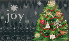 Scandi Ornaments MatMate, Christmas Doormat, Winter Doormat, Holiday Doormat