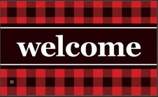 Buffalo Check Welcome MatMate Buffalo Check Welcome MatMate