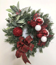 Mini Christmas Ball Wreath, Holiday Wreath, Christmas Wreath Mini Christmas Ball Wreath, Holiday Wreath, Christmas Wreath