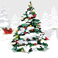 Christmas Tree Luncheon Napkins, Holiday Napkins, Winter, Decoupage Christmas Tree Luncheon Napkins, Holiday Napkins, Winter, Decoupage
