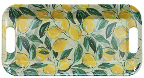 Lemon Melamine Tray, Serving Tray
