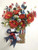Patriotic Basket, Door Decoration, Wall Basket, Patriotic Floral, 102