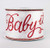 Baby It's Cold Outside White and Red Ribbon 2-1/2" Wide x 10 yd, christmas ribbon, winter ribbon