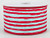 Ice Blue & Red Irregular Stripes Ribbon 2-1/2" Wide x 10 yd, Holiday Ribbon