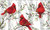 Studio M MatMates Cardinals in Birch, Winter Doormat
