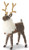 Wool Reindeer Ornament 9.25 Inch, Rustic Christmas Ornament, Ornament,