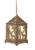 Deer Lantern Ornament w/ 6 hr Timer - 6.5" high