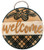 Welcome Pine Cone Hand Painted Wooden Sign 14" inch