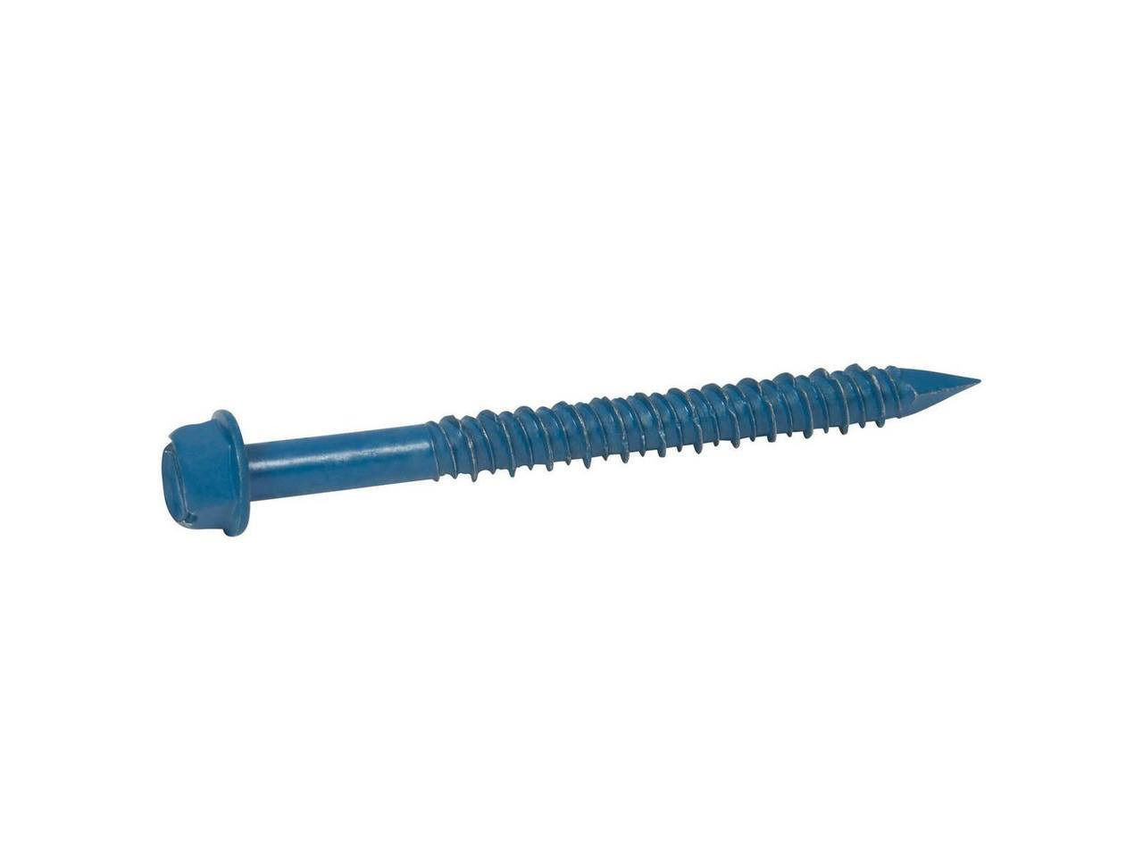 1/4 X 2-1/4 Hex Head Diamond Tip Concrete Screws – BCP Fasteners, For Masonry Block & Brick