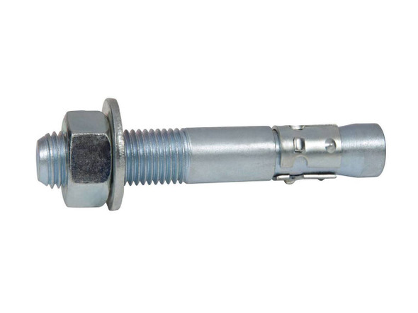 CONFAST 1//4 x 2 Flat Slotted Sleeve Anchor Zinc Plated 100 per Box