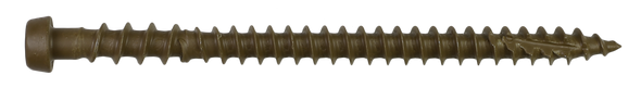Image of Simpson Deck-Drive™ DCU COMPOSITE Screw - #10 x 2-3/4" T20, Quik Guard®, Brown 01 (350/Box)