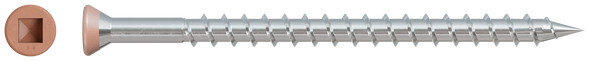 Image of Simpson Trim-Head Screw - Sharp Point (Collated) - #7 x 3-1/2" #2 Square 305 Stainless Steel Tan 03 (5/Box)