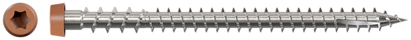 Image of Simpson Deck-Drive™ DCU COMPOSITE Screw (Collated) - #10 x 2-3/4" 316 Stainless Steel, Tan 03 (1000/Box)
