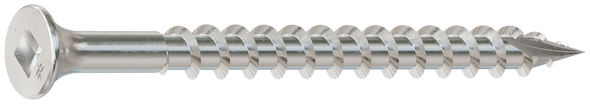 Image of Simpson SS3DSC212BS316 Bugle-Head Wood Screw (Collated) — #10 x 2-1/2 #3 Square Drive, 316 (1500/Box)