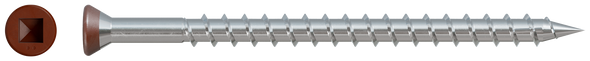 Image of Simpson Trim-Head Screw - Sharp Point (Collated) - #7 x 3" #2 SQ 305 Stainless Steel, Red 01 (25/Box)