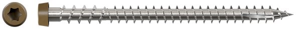Image of Simpson Deck-Drive™ DCU COMPOSITE Screw (Collated) - #10 x 2-3/4" 316 Stainless Steel, Brown 05 (1000/Box)